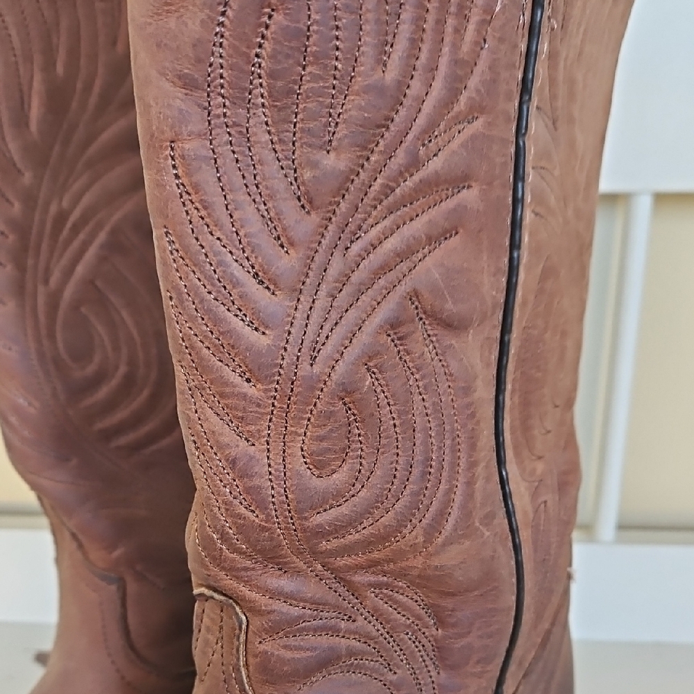 Code West Womens Brown Western Cowgirl Boots - Picture 3 of 7